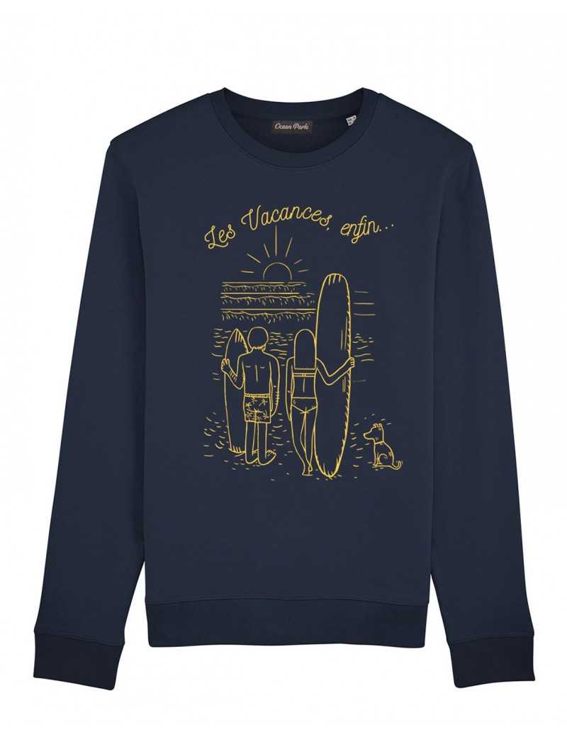 Sweat-shirt Homme VACANCES ENFIN Sweat-shirt Homme VACANCES ENFIN