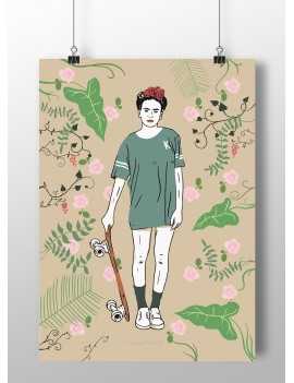 Affiche Frida skate