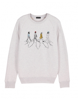 Sweat-shirt SURF ROAD Ecru