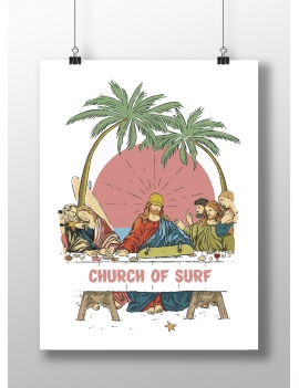 Affiche Church of Surf