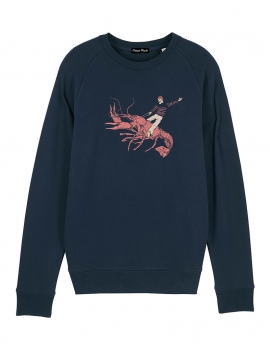 Sweat-shirt Homard Bleu