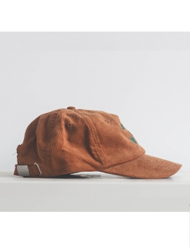 Casquette velour camel