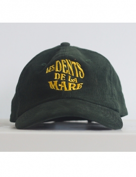 Casquette velour verte