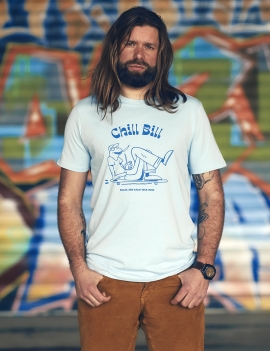 T-shirt Chill Bill homme bleu