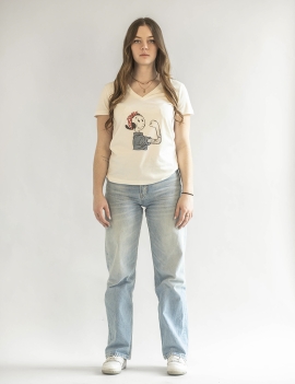 T-Shirt femme olive Garage