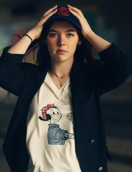 T-Shirt femme olive  oyl Garage