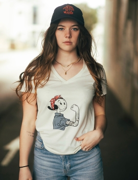 T-Shirt femme olive  oyl Garage