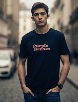 T-shirt Purple Rennes Navy homme