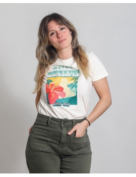 T-shirt Salty Dream ivoire femme