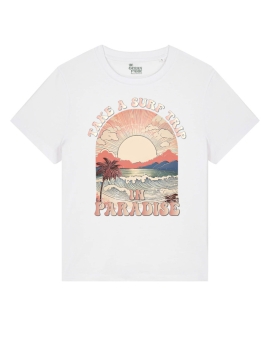 T-shirt Surf Trip Blanc femme