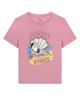 T-shirt Coquille Rose femme