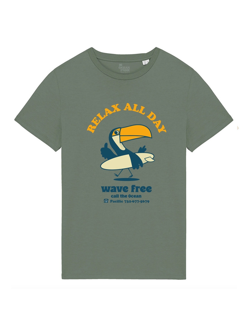 T-shirt Toucan Vert homme