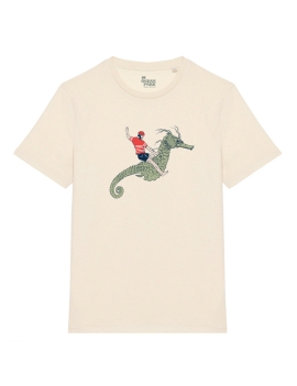 T-shirt Hippocampe Beige homme